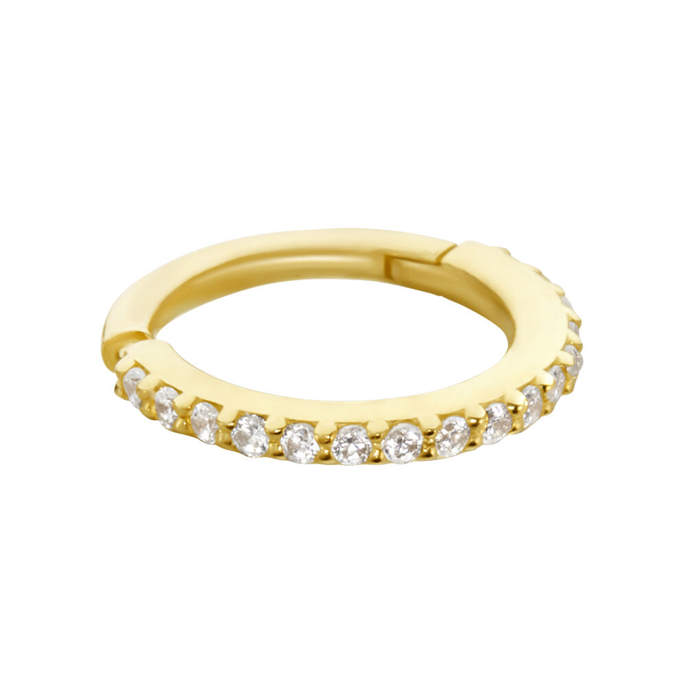 Piercing D'oreille Or Jaune Amaranthe Oxydes De Zirconium - Piercing Hélix Femme | Marc Orian