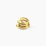 Bijoux D'Oreilles Dianna Acier Jaune - Piercings d'oreilles Femme | Marc Orian