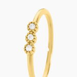 Bague Sheima Acier Jaune Cristal - Bijoux fantaisie Femme | Marc Orian