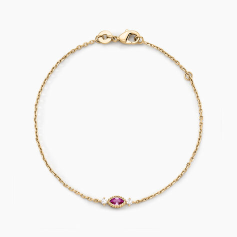 Bracelet Azel Plaqué Or Jaune Oxyde De Zirconium - Bracelets chaînes Femme | Marc Orian