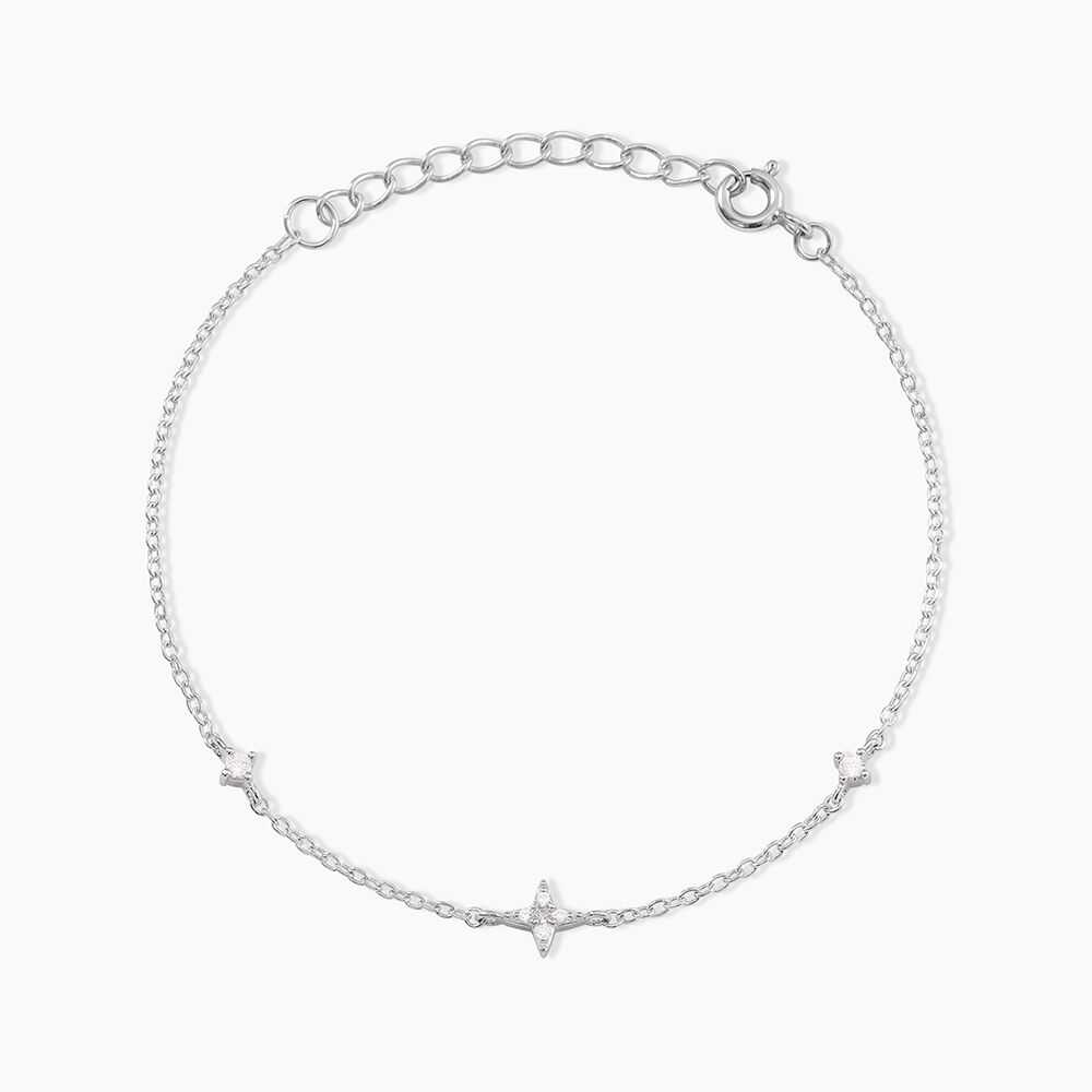 Bracelet Astria Argent Blanc Oxyde De Zirconium - Bracelets fantaisie Femme | Marc Orian