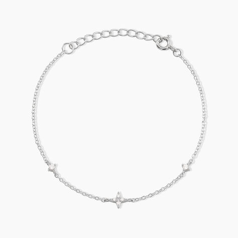 Bracelet Astria Argent Blanc Oxyde De Zirconium - Bracelets fantaisie Femme | Marc Orian