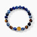 Bracelet Jourdan Archimedes Acier Argenté Oeil De Tigre Sodalite - Bracelets chaînes Homme | Marc Orian