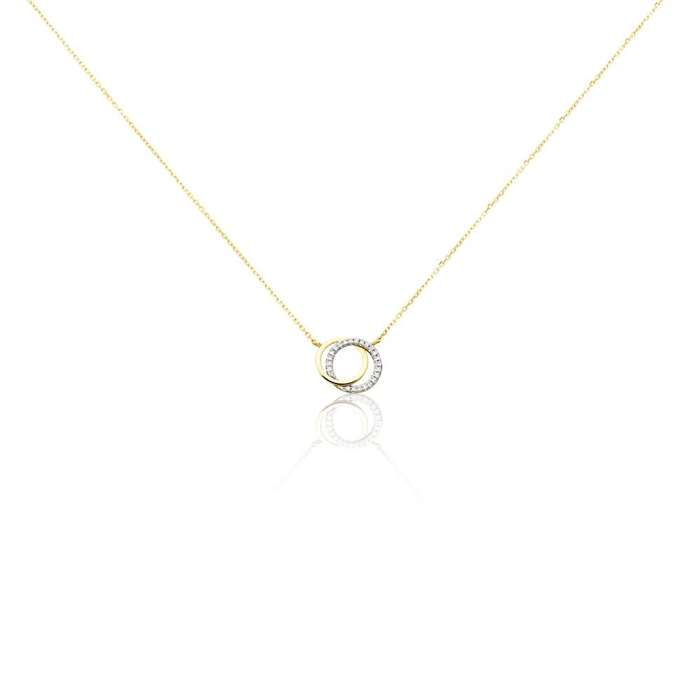Collier Or Jaune Tresha Diamants - Colliers avec pierres Femme | Marc Orian