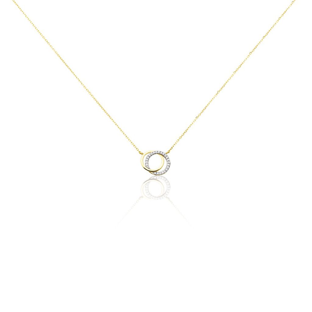 Collier Or Jaune Tresha Diamants - Colliers avec pierres Femme | Marc Orian
