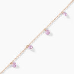 Bracelet Collie Argent Rose Oxyde De Zirconium - Bracelets fantaisie Femme | Marc Orian