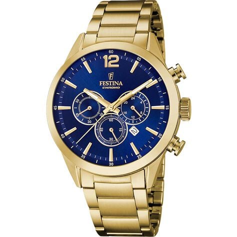 Montre Festina Timeless Chronograph Bleu - Montres classiques Homme | Marc Orian