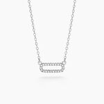 Collier Canelle Argent Blanc Oxyde De Zirconium - Colliers avec pierres Femme | Marc Orian