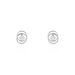 Boucles D'oreilles Puces Nid D'amour Or Blanc Diamant - Boucles d'oreilles mariage Femme | Marc Orian