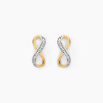 Boucles D'oreilles Puces Chacha Or Jaune Diamant - Puces Femme | Marc Orian