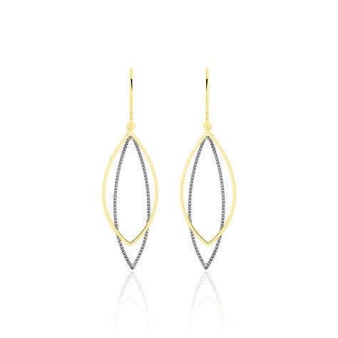 Boucles D'oreilles Pendantes Anila Gouttes Or Bicolore - Pendantes Femme | Marc Orian