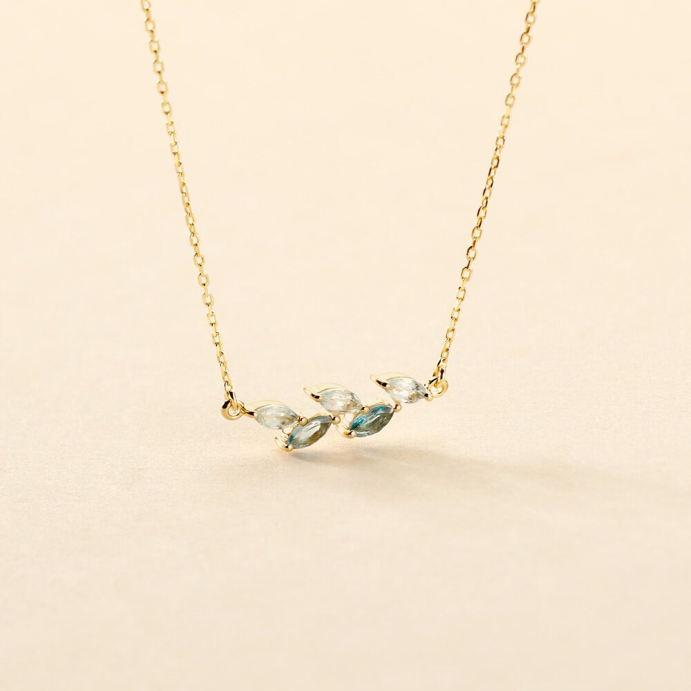 Collier Oc&eacute;an Or Jaune Topaze - Colliers avec pierres Femme | Marc Orian