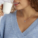 Boucles D'oreilles Puces Zelee Argent Blanc - Colliers fantaisie Femme | Marc Orian