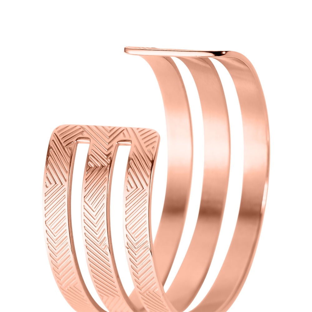 Bracelet Jonc Sirine Acier Rose - Bracelets joncs Femme | Marc Orian