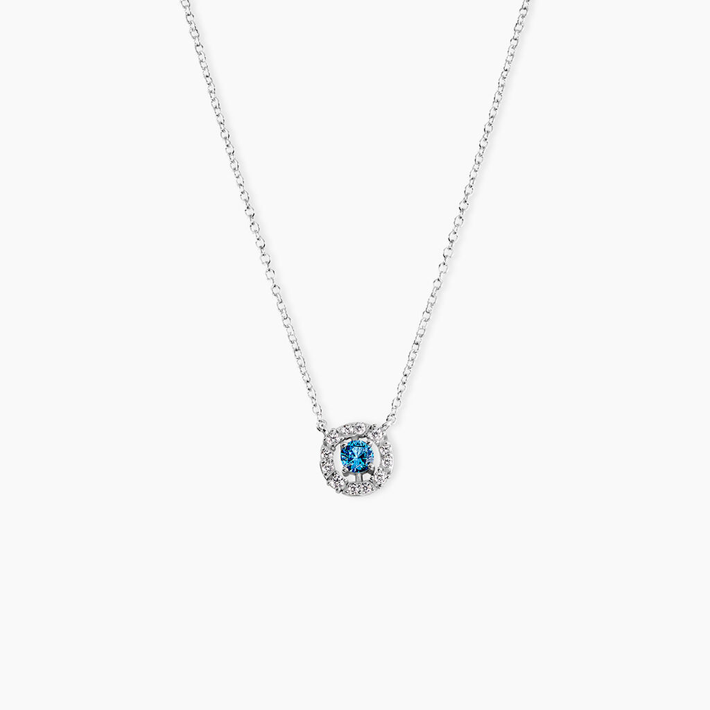 Collier Carren Argent Blanc Oxyde De Zirconium - Colliers solitaires Femme | Marc Orian