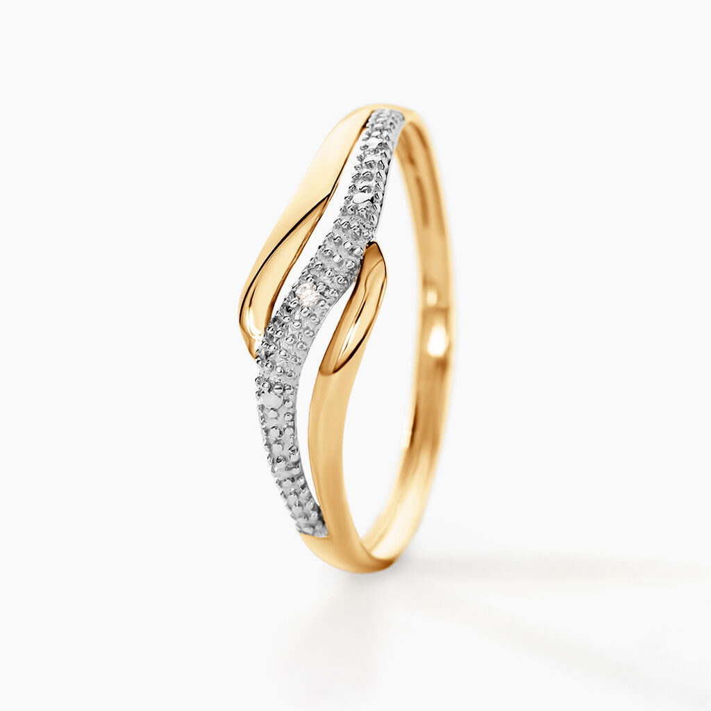 Bague Smeralda Or Bicolore Diamant - Bagues Femme | Marc Orian