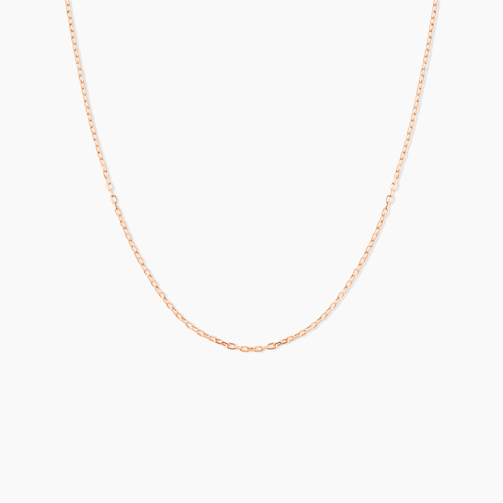 Cha&icirc;ne Igoa Maille For&ccedil;at Diamantee Or Rose - Chaines Femme | Marc Orian