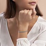 Bracelet Christine Argent Blanc - Bracelets fantaisie Femme | Marc Orian