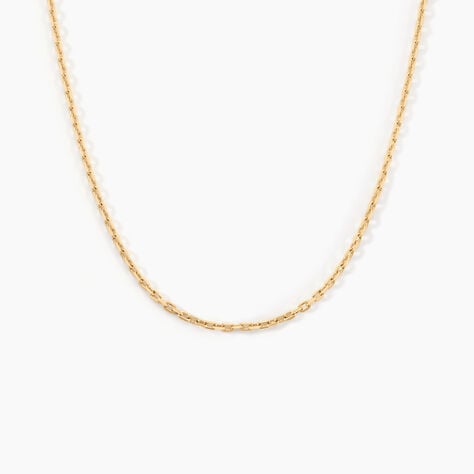 Chaîne Faneliaae Maille Forçat Diamantée Or Jaune - Chaines Unisex | Marc Orian