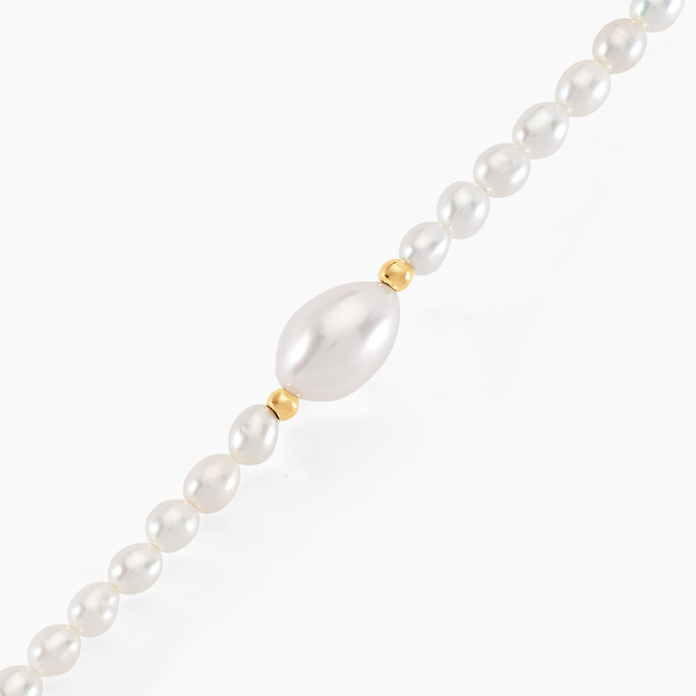 Bracelet Akil Or Jaune Perle De Culture - Bracelets chaînes Femme | Marc Orian