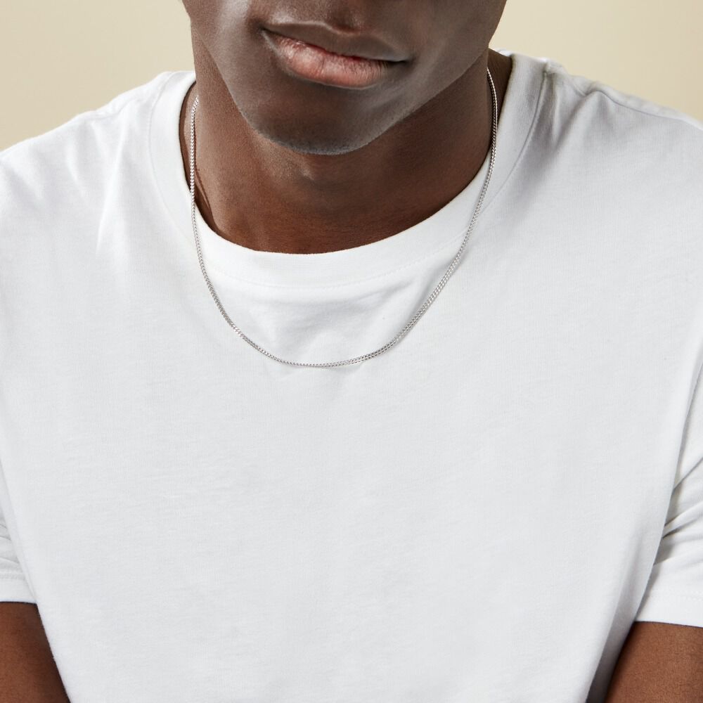 Chaîne Clementine Argent Blanc - Chaines Homme | Marc Orian
