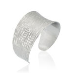 Bracelet Manchette Alesia Acier Blanc - Bijoux fantaisie Femme | Marc Orian