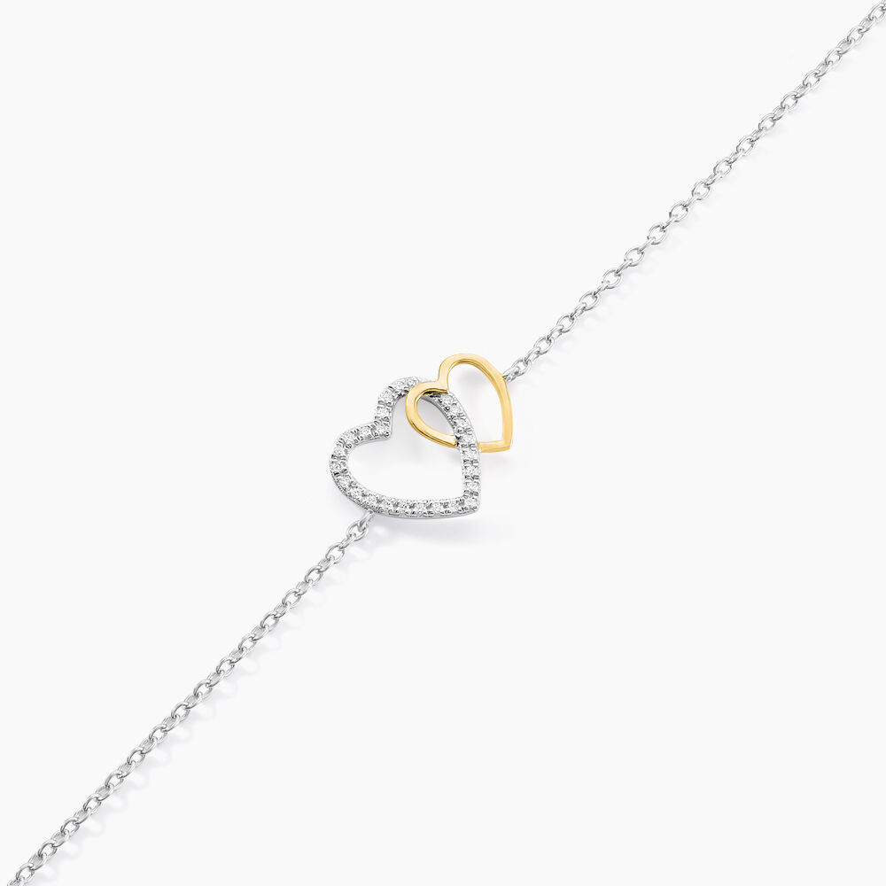 Bracelet Ysma Or Jaune Argent Blanc Oxyde De Zirconium - Bracelets Anneaux Entrelaces Femme | Marc Orian