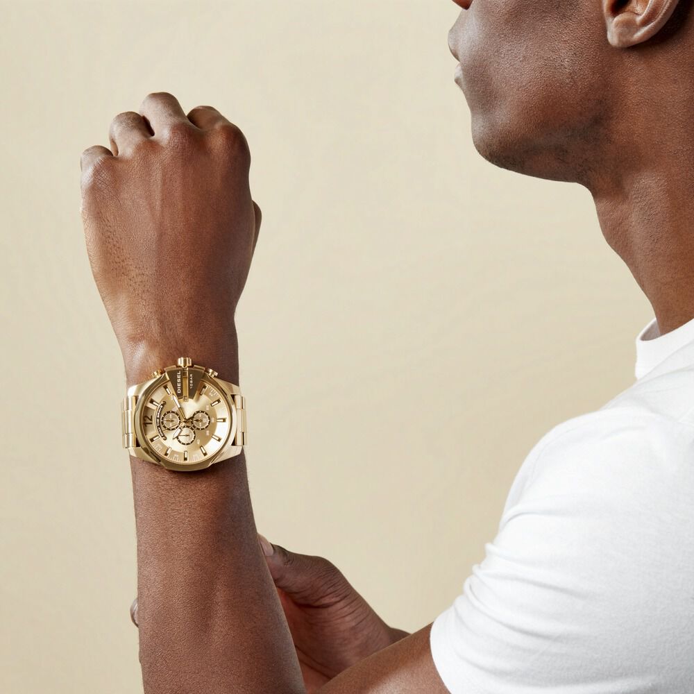 Montre Diesel Mega Chief Champagne - Montres étanches Homme | Marc Orian