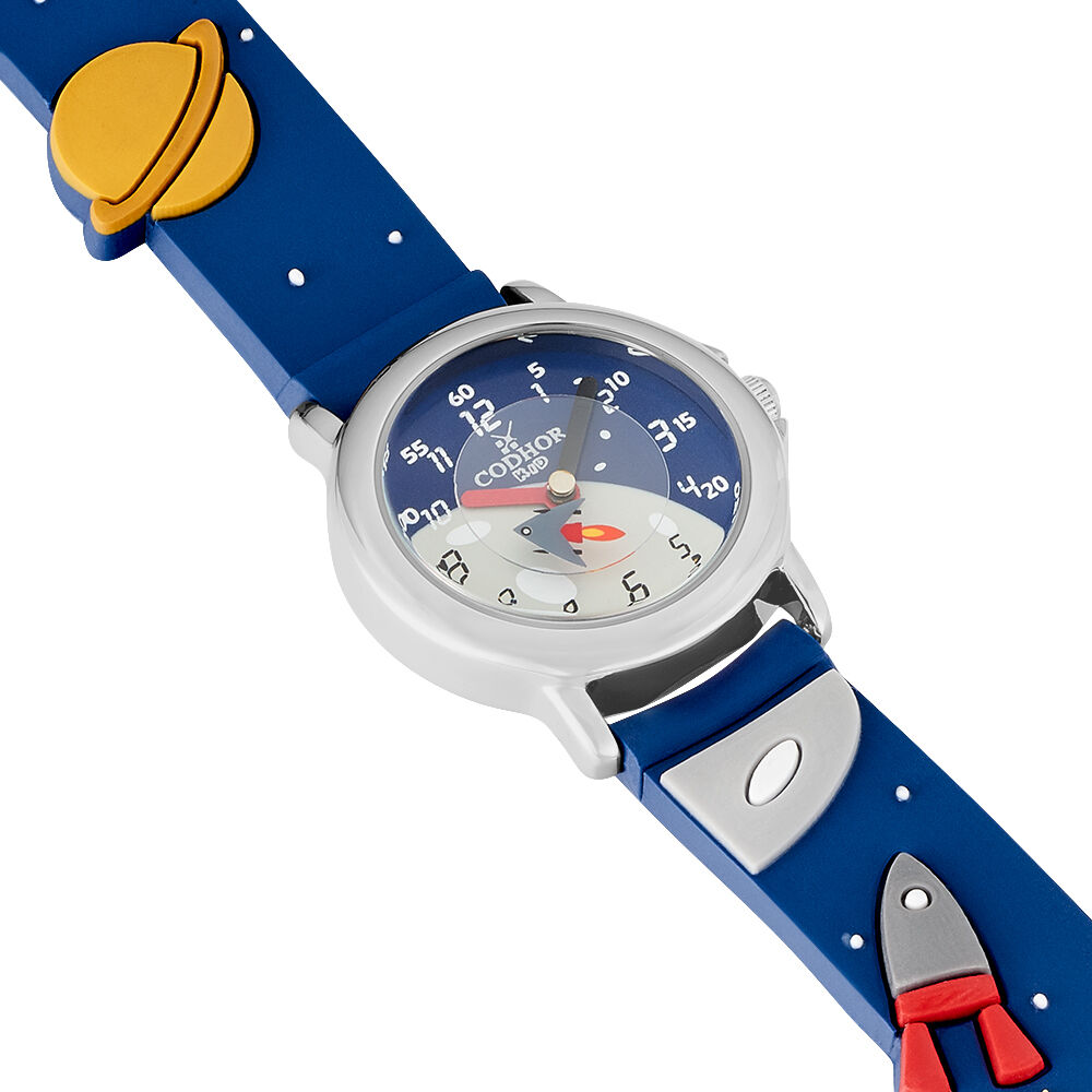 Montre Upp Planete Blanc Et Bleu - Montres &eacute;tanches Enfant | Marc Orian