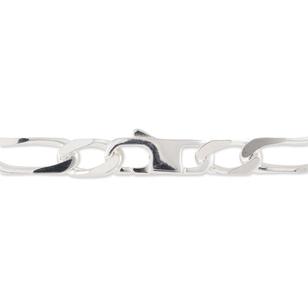 Bracelet Identit&eacute; Vila Maille Alternee 1/2 Argent Blanc - Gourmettes Homme | Marc Orian