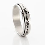 Bague Acier Blanc Lucas - Bijoux fantaisie Femme | Marc Orian