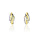 Boucles D'oreilles Puces Bodil Or Bicolore Diamant - Puces Femme | Marc Orian