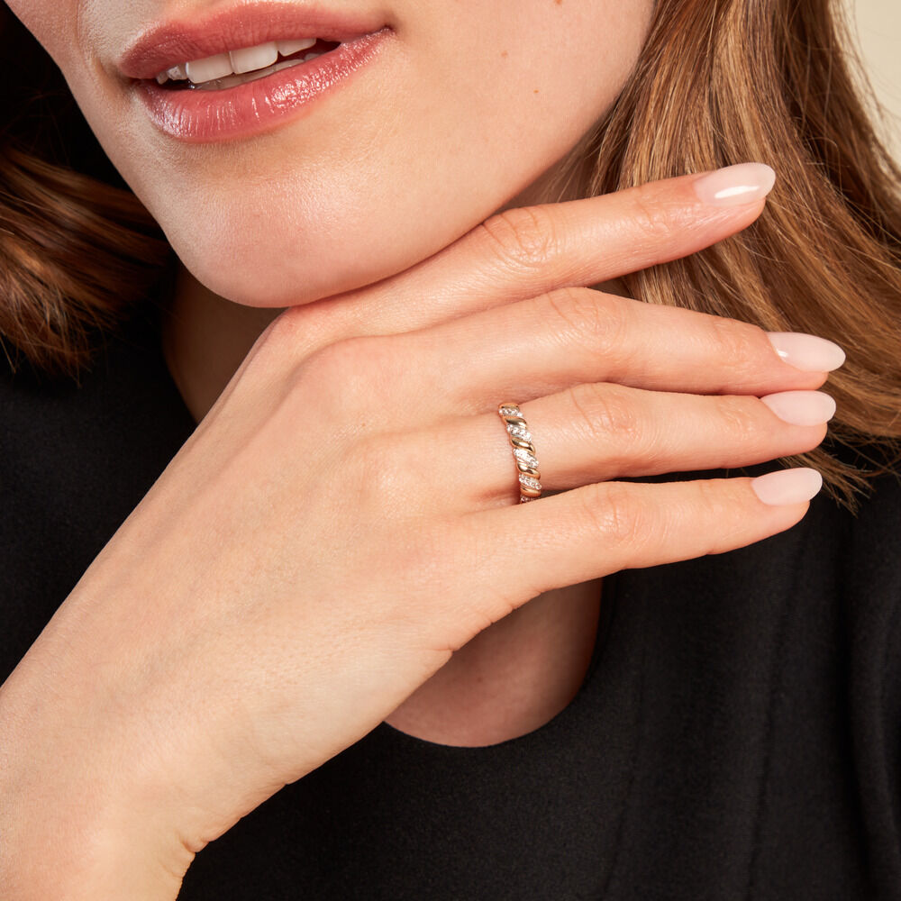 Bague Azariah Or Jaune Oxyde De Zirconium - Bagues avec pierre Femme | Marc Orian