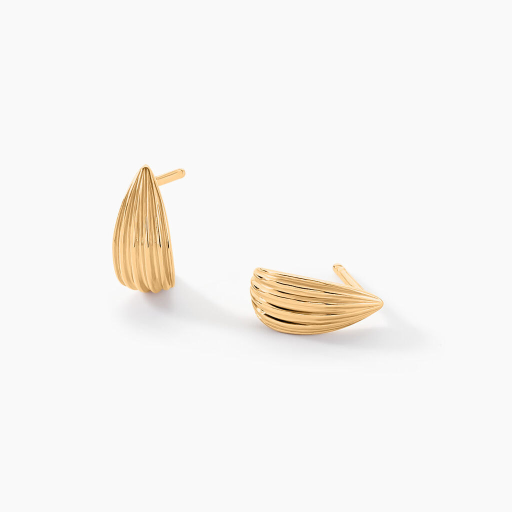 Boucles D'oreilles Puces Acapulco Plaqu&eacute; Or Jaune - Puces Femme | Marc Orian