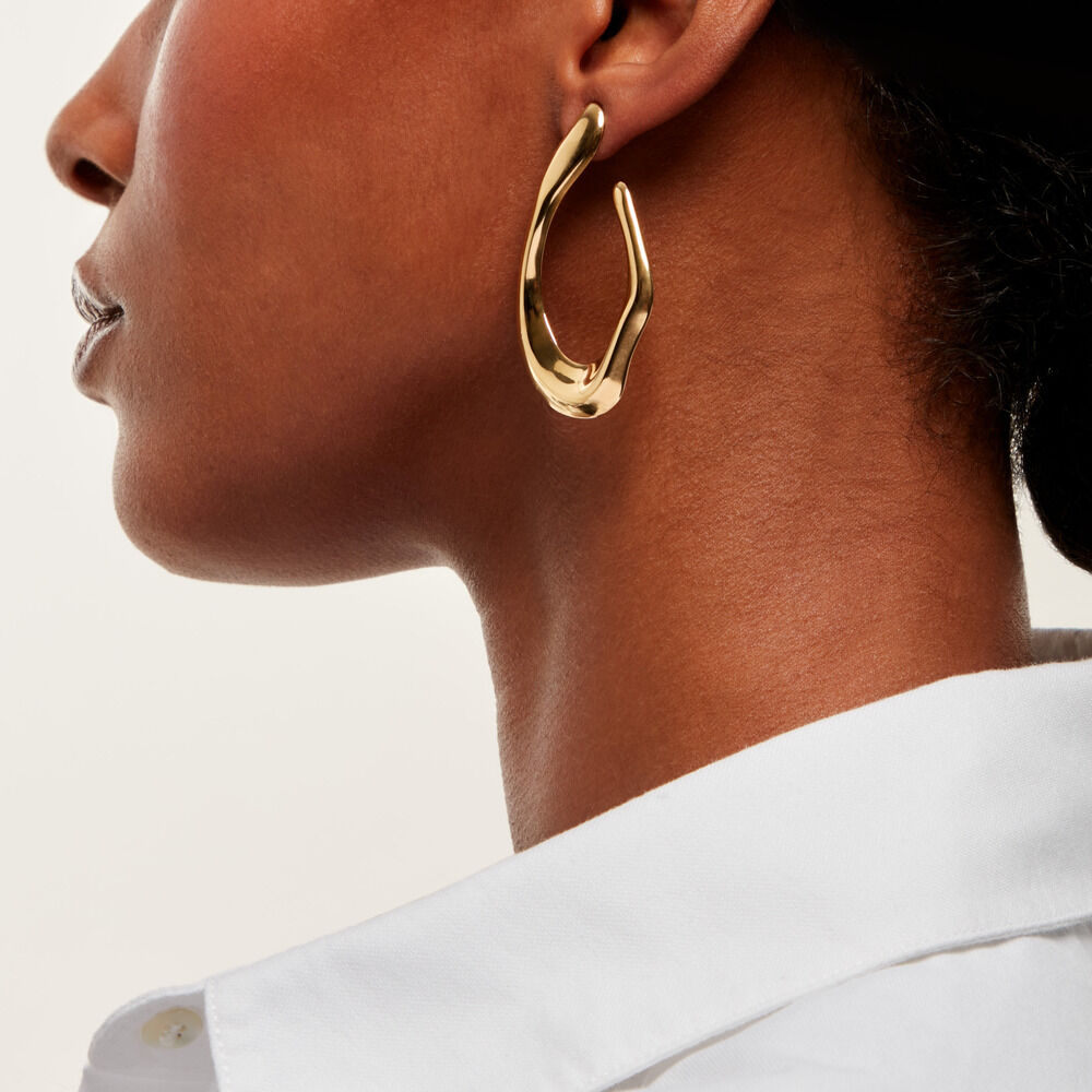 Boucles D'Oreilles Pendantes Mamamia Acier Jaune - Pendantes Femme | Marc Orian