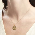 Medaille Or Jaune Ange Et Oiseau - Bijoux personnalis&eacute;s Famille | Marc Orian