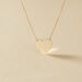Collier Helenia Coeur Gravable Or Jaune