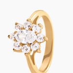 Bague Plaqu&eacute; Or Mahats Oxyde De Zirconium - Bijoux fantaisie Femme | Marc Orian