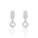 Boucles D'oreilles Pendantes Providence Argent  Perle De Culture Oxyde - Pendantes Femme | Marc Orian