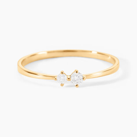 Bague Eugenio Or Jaune Diamant Synthétique - Bagues avec pierre Femme | Marc Orian