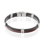 Bracelet Acier Blanc Benito - Bracelets cuir Homme | Marc Orian