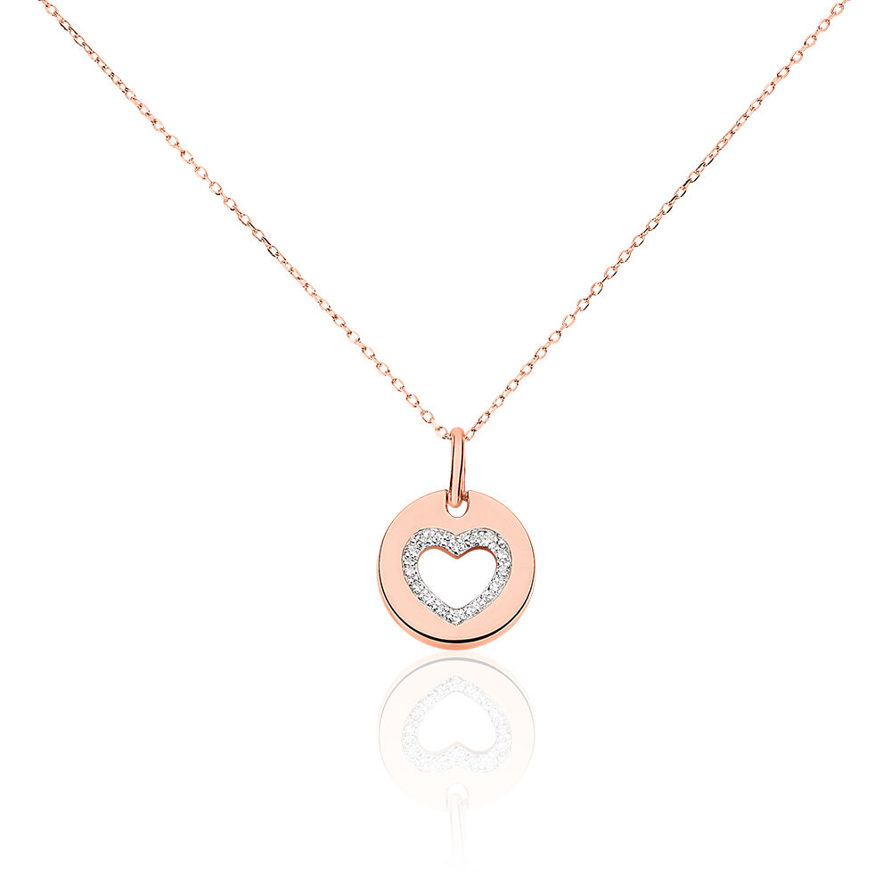 Collier Rosalina Or Rose Diamant - Colliers avec pierres Femme | Marc Orian