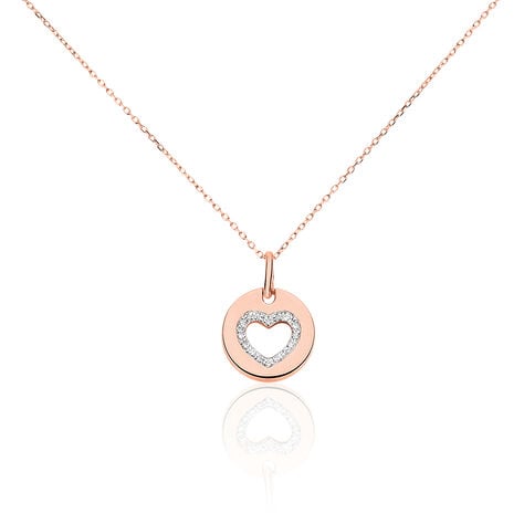 Collier Rosalina Or Rose Diamant - Colliers avec pierres Femme | Marc Orian