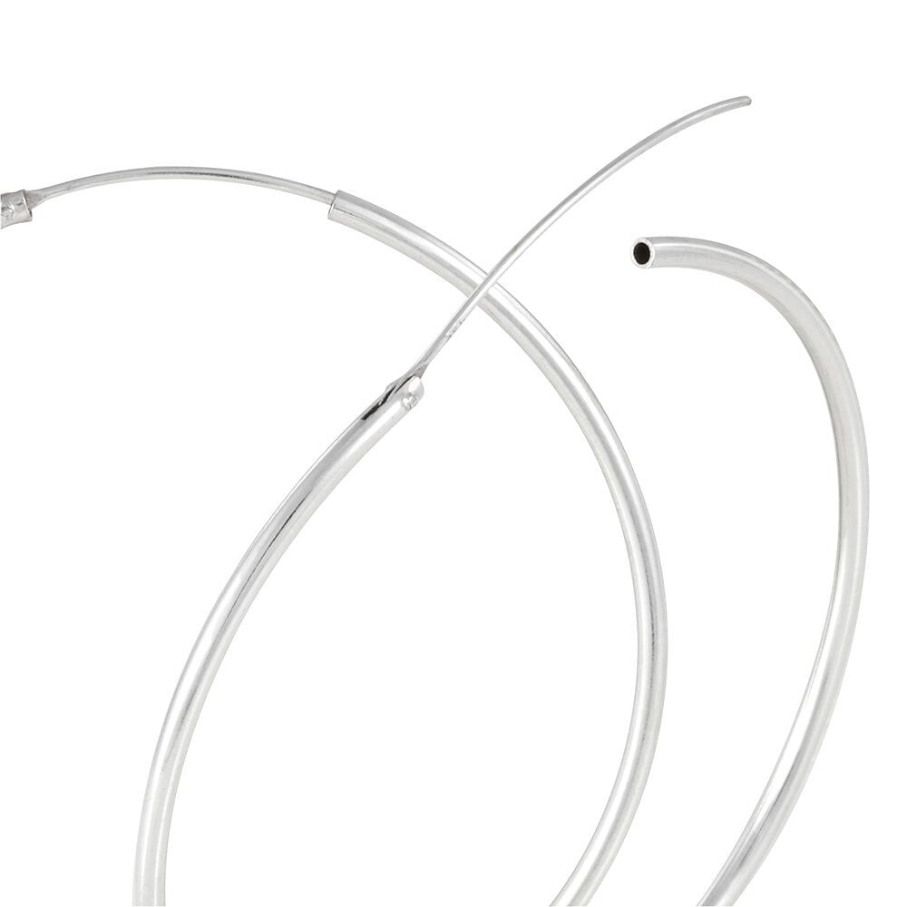 Cr&eacute;oles Argent Blanc Olympia - Grosses cr&eacute;oles Femme | Marc Orian