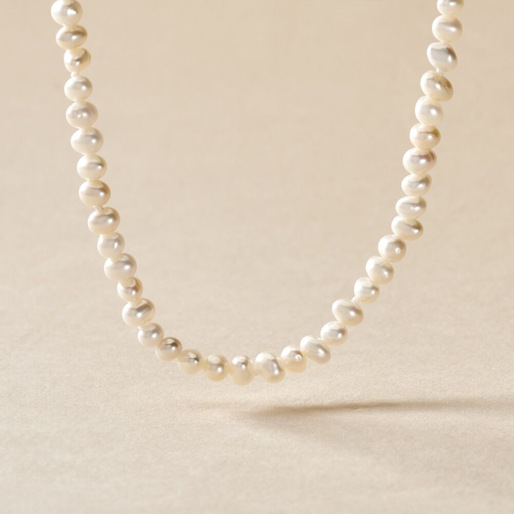 Collier Baroque Or Jaune Perle De Culture - Colliers avec pierres Femme | Marc Orian