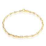 Bracelet Carlo Or Bicolore Maille Marine Ronde - Bracelets mailles Homme | Marc Orian