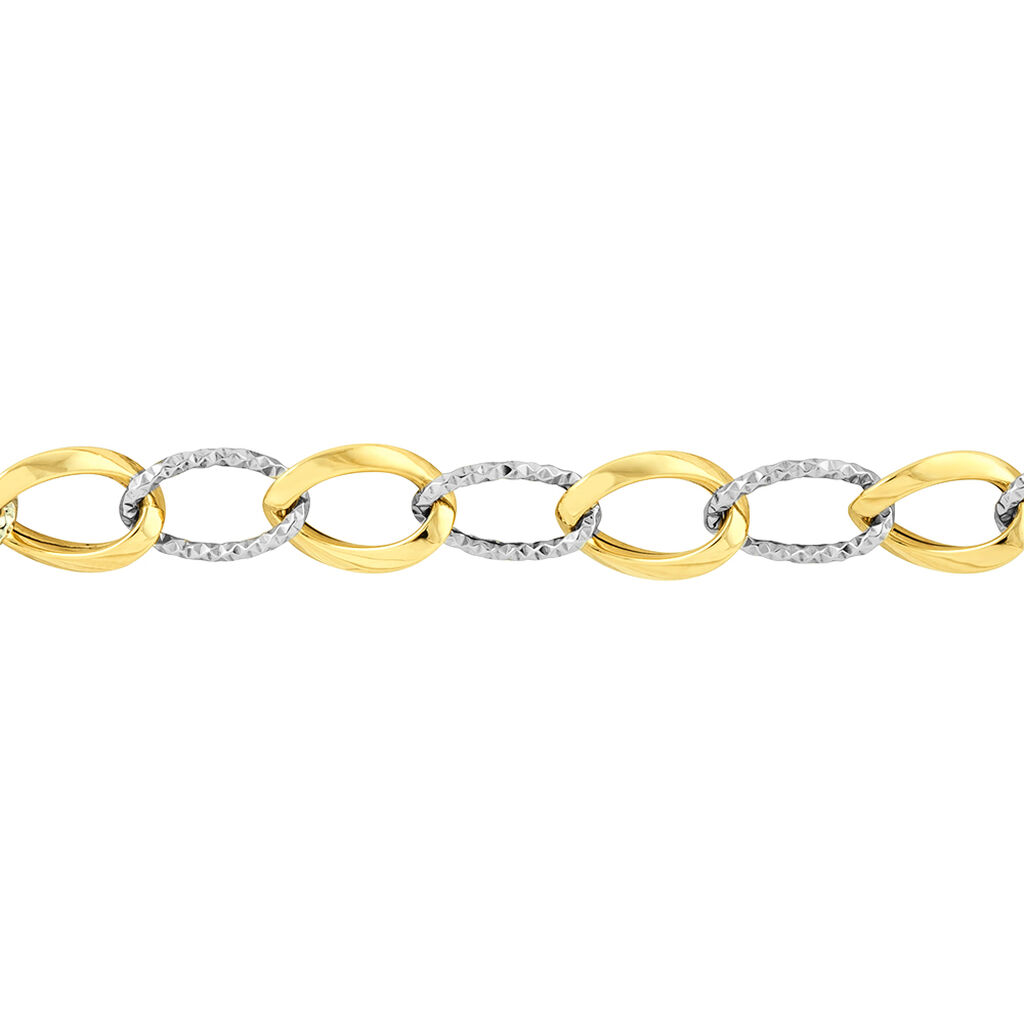 Bracelet Maille Or Bicolore - Bracelets mailles Femme | Marc Orian