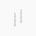 Boucles D'oreilles Pendantes Odyssee Argent Blanc Oxyde De Zirconium - Pendantes Femme | Marc Orian