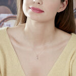 Collier Alice Or Rose Morganite Et Oxyde De Zirconium - Colliers avec pierres Femme | Marc Orian