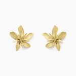 Boucles D'oreilles Puces Majorelle Acier Jaune - Puces Femme | Marc Orian